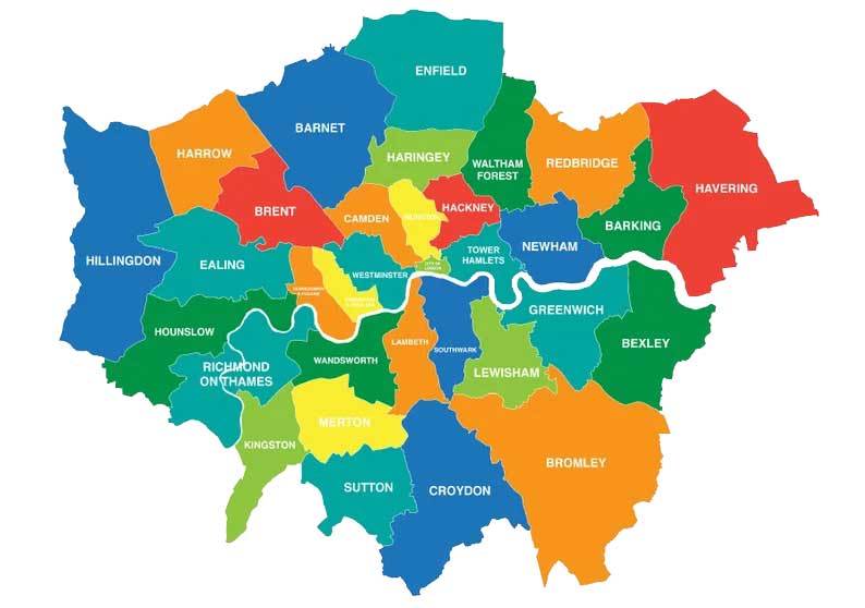 map of London